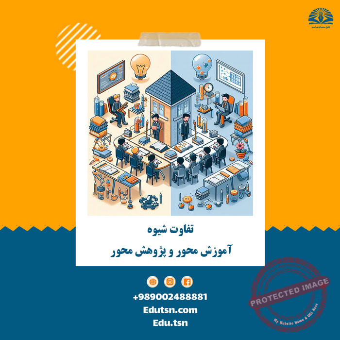 الفرق بين اسلوب التدريس التعليمي و اسلوب تدريس البحثي؛التخصصات البحثية و التعليمية في ايران